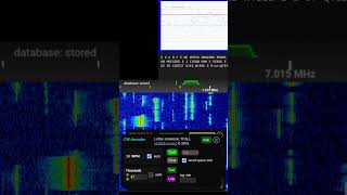 KIWISDR cw decoder shorts [upl. by Nashom]