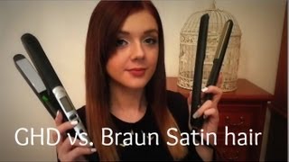 GHD vs Braun Satin hair Glätteisen  Review [upl. by Meeka608]