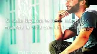 LA VIDA ES UN VALS DIEGO TORRES LETRA [upl. by Analrahc]