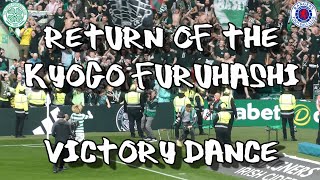 Return of the Kyogo Furuhashi Victory Dance  Celtic 3  Rangers 0  010924 [upl. by Kimberli758]