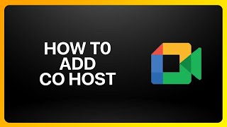 How To Add Co Host In Google Meet Tutorial [upl. by Ysdnil]