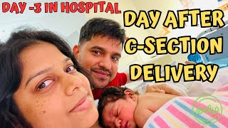 DAY AFTER CSECTION DELIVERY  NADHIRA VLOG TAMIL  3RD DAY IN HOSPITAL  NADHIRA VLOG TAMIL [upl. by Cyler356]