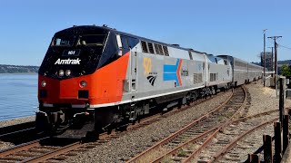 Amtrak P42 Locomotives on the Coast Starlight [upl. by Arocal]