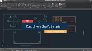 Hole Chart in GstarCAD Mechanical 2023 [upl. by Aiak]