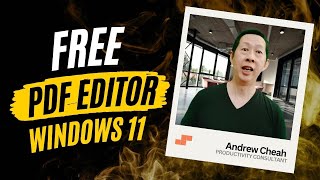 Top 3 Free PDF Editor Tools for Windows 11 2024 [upl. by Euqininod211]