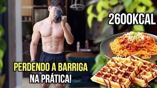 PERDENDO A BARRIGA NA PRÁTICA dia completo de dieta [upl. by Aicatsanna]