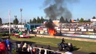 Man burns to Death in race car [upl. by Atirehc]