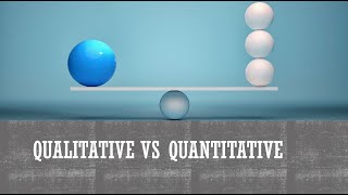 Qualitative vs Quantitative [upl. by Sesilu]