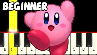 Gourmet Race  from Kirby Super Star  Fast and Slow Easy Piano Tutorial  Beginner [upl. by Gierk]