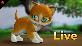 🔴 LIVE STREAM 🎬 Kathu Malayalam Cartoon Full Movie Live for Kids 😻 🐶 [upl. by Nitsreik]