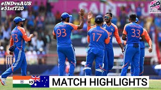 ICC T20 World Cup 2024  India vs Australia  Full Highlights 2024  IND VS AUS 2024 Highlights [upl. by Akins]