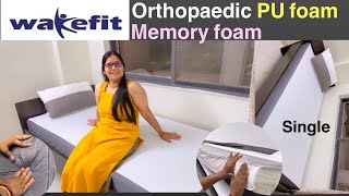 Latest Review of Wakefit Orthopedic Memory Foam 6 Inch Single Pu Mattress  Arpitaawoman [upl. by Primo]