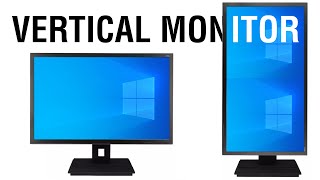 How to Setup a Vertical Monitor on Windows OS [upl. by Stander]