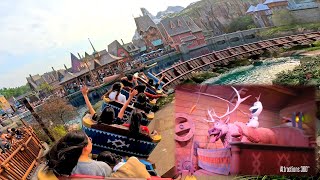 Frozen Coaster Ride  Wandering Oakens  Shortest Disney Coaster Ever  Hong Kong Disneyland [upl. by Lisle783]