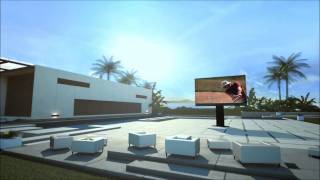 Worlds Largest Outdoor TV Unfolds Out of the Ground [upl. by Brunell]