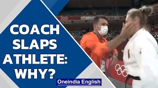 Germany Judo coach slaps athlete gets warning from international body  Oneindia News [upl. by Lepp]