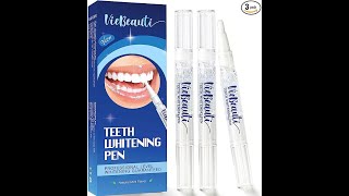 VieBeauti Teeth Whitening Pen 3 Pcs 30 Uses Effective Painless No Sensitivity Travel Friendly [upl. by Laamak317]