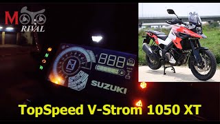 Top Speed Suzuki VStrom 1050XT amp Accerelation Test by MotoRival [upl. by Inaliak]