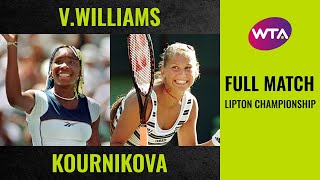 Venus Williams vs Anna Kournikova  Full Match  1998 Lipton Championship final [upl. by Dagall]