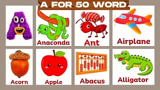 A for word  Positive words that start with a  Word beginning with a  5 letter words a  ABC [upl. by Nilrev]