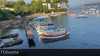 Walk from Antibes to JuanlesPins  Cote D’Azur  France [upl. by Oidgime911]