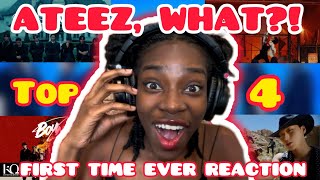 ATEEZ REACTION  Top 4 Music Videos [upl. by Cartan342]