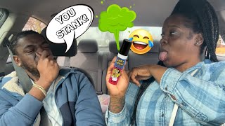 FART SPRAY PRANK ON BOYFRIEND HILARIOUS REACTION Too Funny [upl. by Clercq863]