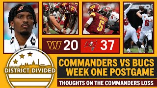 Commanders Fall 3720 To Bucs Jayden Daniels NFL Debut Thoughts Dan Quinn Comments Postgame Recap [upl. by Alansen]