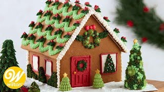 Easy Gingerbread House Decorating Techniques  Wilton [upl. by Maurise855]