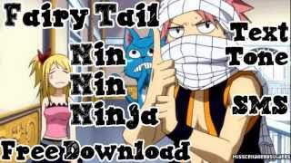 Fairy Tail Natsu Happy Nin Nin Text Alert Tone SMS [upl. by Im772]