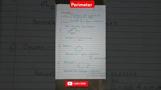 Perimeter ।।maths education perimeter [upl. by Sunev]