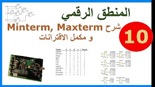 ب المنطق الرقمي  ح10 شرح Minterm  Maxterm و مكمل الاقترانات [upl. by Cinda]