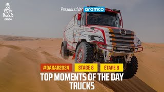 Trucks Top moments  Stage 8  Dakar2024 [upl. by Cissie]