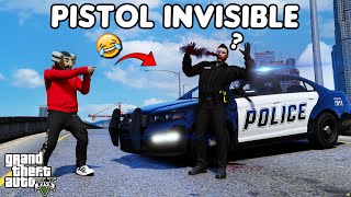 PISTOL INVISIBLE VS POLISI  GTA 5 ROLEPLAY [upl. by Erdnaxela]