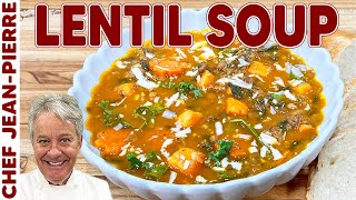 Hearty Lentil Soup Recipe  Chef JeanPierre [upl. by Gentilis]