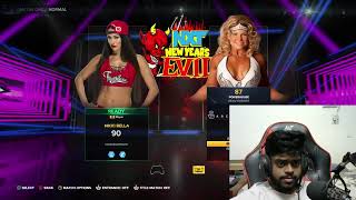 WWE 2k24 Beth Phoneix vs Nikki Bella gameplay face cam reaction Tamil [upl. by Ahsienroc]