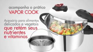 Panela de Pressao Clock Ppfe 6litros Inox [upl. by Wallie]