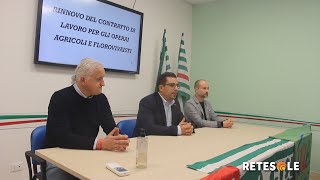 Rinnovo del contratto per gli operai agricoli e i florovivaisti conferenza a Perugia [upl. by Callie782]