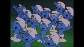 The Smurfs Dancing to the 1981 Nickelodeon Theme Song [upl. by Cantlon]