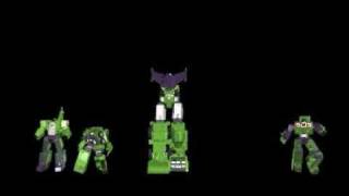 Transformers G1 Devastator 3d animation [upl. by Attelahs]