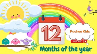 Months of the Year Song  January February amp More। Nursery rhymes for Toddlers l Educational videos [upl. by Gristede]