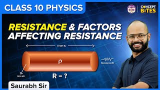 Electricity  Resistance and Factors Affecting Resistance  Class 10 CBSE Boards 202324  Science [upl. by Sokul267]