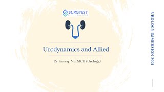 Urodynamics by Dr Farooq  Urology NEET SS [upl. by Kera6]