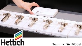 Intermat hinge series technical briefing by Hettich [upl. by Esorrebma]