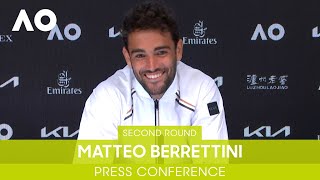 Matteo Berrettini Press Conference 2R  Australian Open 2022 [upl. by Irtimid631]