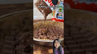 Nutella cookies pie shorts [upl. by Rovert]