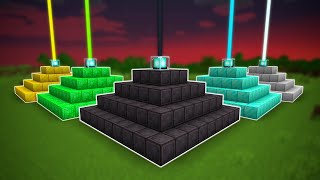 I Made One of EVERY BEACON in Minecraft Hardcore [upl. by Holmun]