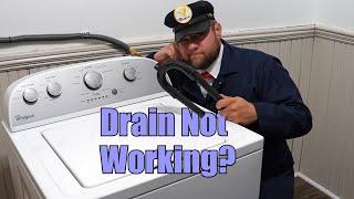 Whirlpool Washer Wont Drain  How to Drain the Washer Diagnose and Fix [upl. by Sadnak]