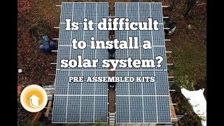 Is it difficult to install an offgrid solar system Preassembled kits [upl. by Gulick914]