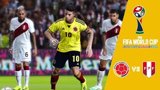 Colombia vs Perú  Copa del Mundo  Cuartos de Final  PES 2021 [upl. by Bik]